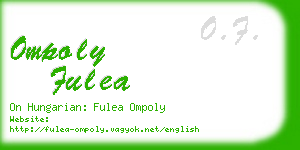 ompoly fulea business card